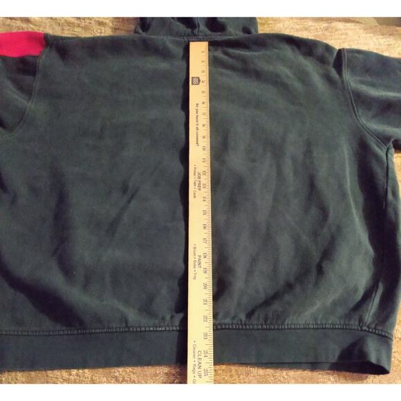 US Polo Assn. Hoodie Mens 2XL Blue Hooded Sweatshirt Cotton Hood Spell Out - Picture 8 of 14